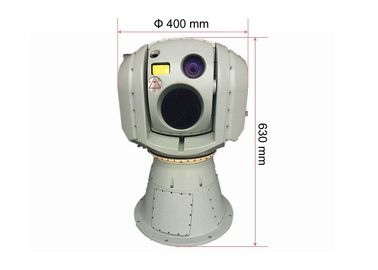 Sistema estabilizado giroscópio da câmera do EO IR com o telêmetro térmico do laser da câmera 5Km de LWIR